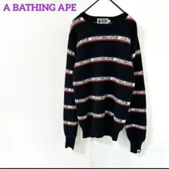 A BATHING APE セーター ボーダー　Mサイズ