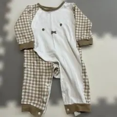 チェック柄ロンパース 70-80cm
