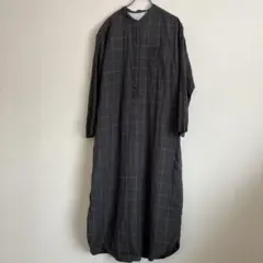 無印良品　リネンロングワンピース　M