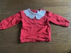 H&M レッド 長袖カットソー 12-18ヶ月