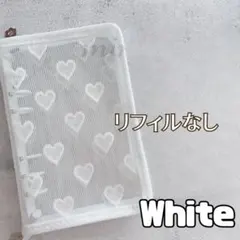 A6バインダー savingバインダー貯金 シール帳 家計 推し活 ホワイト