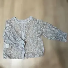 クラシカルエルフ 2way花柄刺繍シアー素材トップス