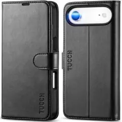 19番 TUCCH iPhone Air ケース 手帳型 RFID ブラック