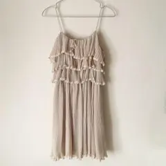 snidel プリーツフレアワンピース キャミソール