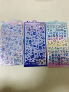 オリジナル　わんわんオーロラ　ボンボンドロップシールmini