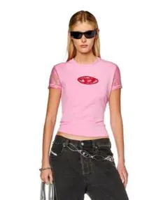DIESEL ピンク レース Tシャツのサムネイル