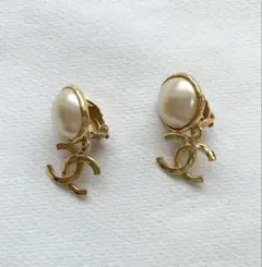 CHANEL ゴールド パール イヤリング