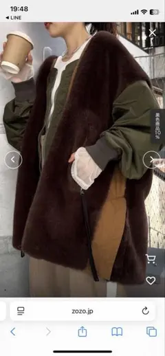 ファー ミリタリージャケット