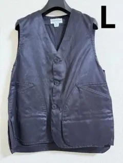 SASSAFRAS/ササフラス Landscaper Vest ネイビー L SASSAFRAS（ササフラス）CRAZY GARDENER VEST Blanket ネイビー（ウール）
