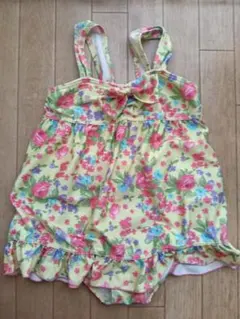 花柄フリルワンピース水着 120cm