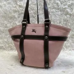 ✨希少✨バーバリーブルーレーベル トート ハンドバッグ キャンバス ホース刺繍