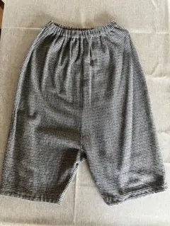 チェック柄サルエルパンツ