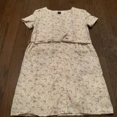 GapKids 花柄 半袖ワンピース 160cm ピンク