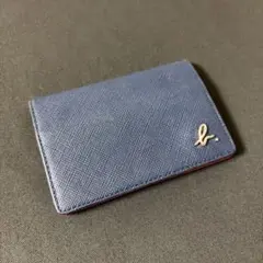 agnes b. アニエスベー 名刺入れ バイカラー ネイビー レッドのサムネイル