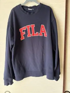 LLサイズ　フィラ　スウェット　紺　ネイビー