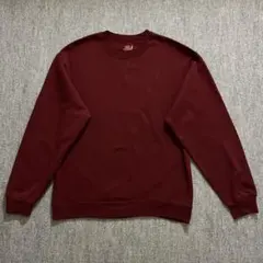 Fruit of the Loom ボルドー無地スウェット M 裏起毛