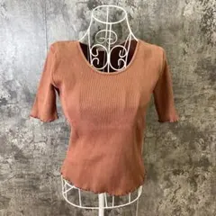 ✨Te chichi✨テチチ♡トップス♡ブラウン♡センス抜群♡（F)のサムネイル
