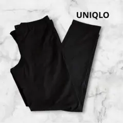 美品 UNIQLO スラックスパンツ 黒 W85 メンズL〜XL相当