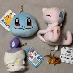 ポケモン グッズ 4点セット ミュウ ヒトモシ ゼニガメ リザードン