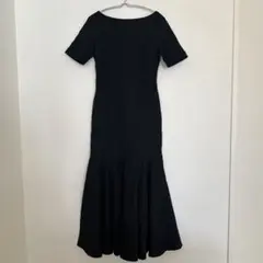 BIRTHDAY BASH 黒 半袖 カットソーワンピース フレアスカート