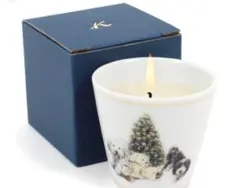 キタムラノベルティ犬とクリスマスツリーのアロマキャンドル