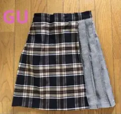 GU チェックプリーツスカート　150㎝