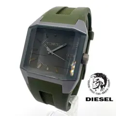 ★稼動品　DIESEL（ディーゼル）腕時計 カーキ × シルバー★
