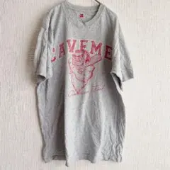 ヘインズ Tシャツ クルーネック 半袖 カレッジ M 灰色 綿 ポリエステルのサムネイル