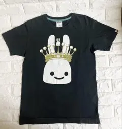 CUNE　キューン　王冠　クラウン ウサギ　Tシャツ　ブラック Sサイズのサムネイル
