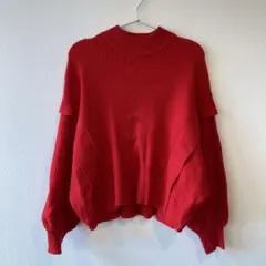 SENSE OF PLACE ストレッチショルダータックセーター