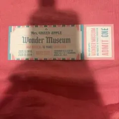 ミセス　wonder museum 入場特典　東京