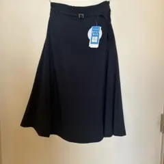 ベルト付きフレアスカート　タグ付き新品　M 接触冷感のサムネイル
