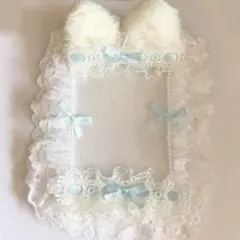 B7硬質ケースデコ トレカケースデコ ハンドメイド レース バレエコア