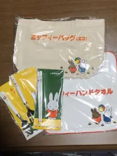 ミッフィー スプーン フォーク 箸 タオル バッグ 5点セット ローソン はしd