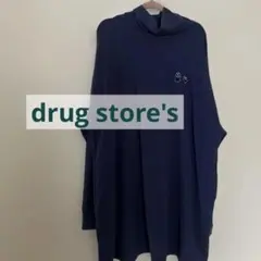 最終値下げ！drug store's ドラッグストアーズ　チュニック ネイビー
