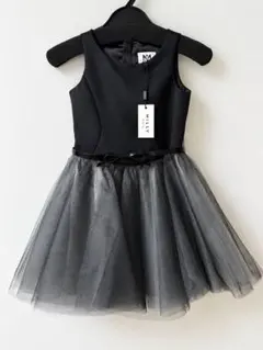 新品 MILLY MINIS SULLY チュールワンピース　ドレス ブラック4