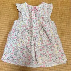 bebe 花柄 ワンピース 100