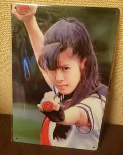【新品未開封】南野陽子 激レア ブリキ看板 スケバン刑事 制服 レトロ 入手困難