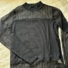 earthmusic&ecology Mサイズ　レース ハイネックトップス