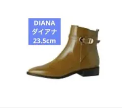ダイアナ　ショートブーツ　キャメル　23.5cm D 23.0cm