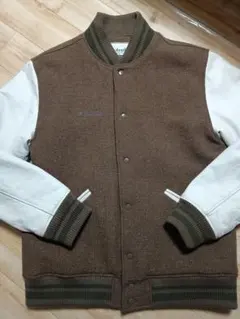 Columbia スタジャン ブラウン/ホワイト XL