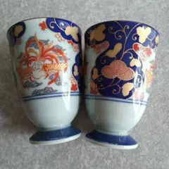 聖山窯有田焼青白陶器 湯飲み 2個セット