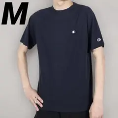 新品タグ付き チャンピオン 半袖Tシャツ ワンポイントロゴ ネイビー M