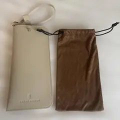 UNITED ARROWS Zoff メガネケース ベージュ