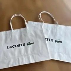 LACOSTE ショップ袋 紙袋　2枚