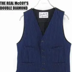 リアルマッコイズ ダブルダイヤモンド ウォバッシュストライプ　 ベスト38 ダブルダイヤモンド ワークベスト - ザ・リアルマッコイズ茨城
