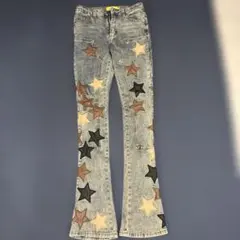WHOVER STAR JEANS 緑 フレアパンツ drip SWAG - メルカリ