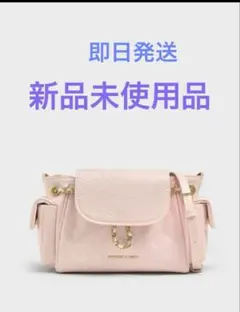 CHARLES & KEITH コットンキャンディーピンク リュック バッグ - メルカリ