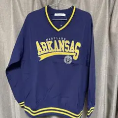 ネイビー Vネック ナイロンジャケット