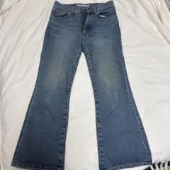 【JOHN LAWRENCE SULLIVAN】ウォッシュドデニムフレアパンツ
